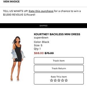 Super down backless mini dress